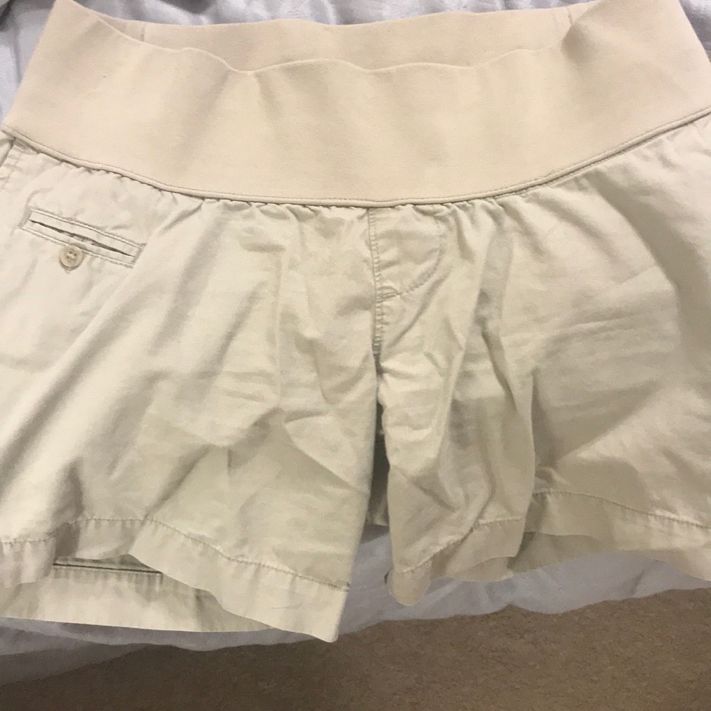 Tan Maternity shorts